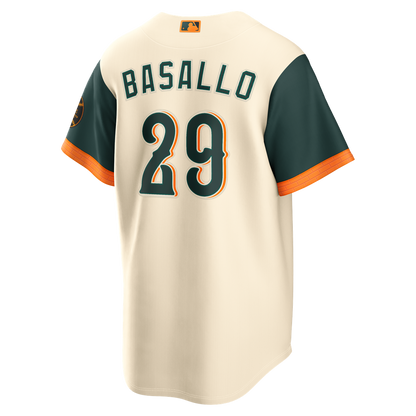 Baltimore Orioles Samuel Basallo Nike 2026 City Connect Stadium Jersey - Cream MLB Team Jersey Baseball Fan Apparel
