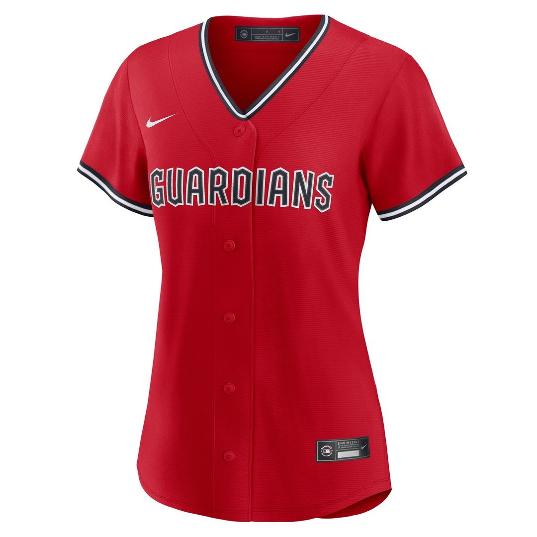 Cleveland Guardians Nike Women's Alternate 2 Replica Jersey - Red MLB Team Jersey Baseball Fan Apparel