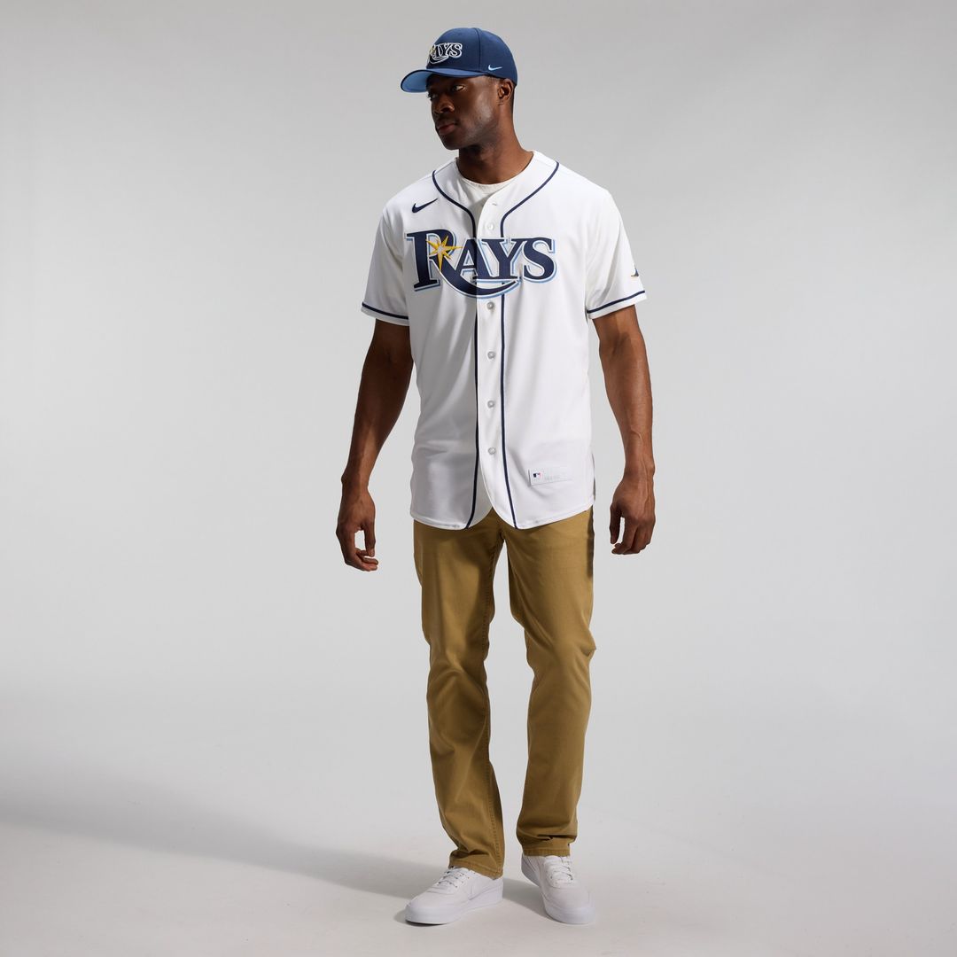 Tampa Bay Rays Nike Home Authentic Jersey - White MLB Team Jersey Baseball Fan Apparel