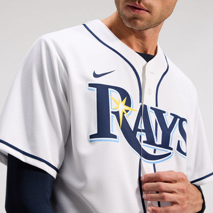 Tampa Bay Rays Yandy Díaz Nike Home Replica Jersey - White MLB Team Jersey Baseball Fan Apparel