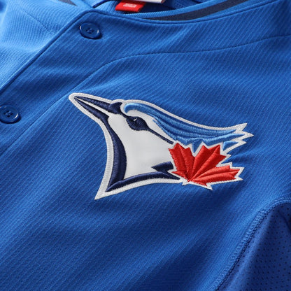 Toronto Blue Jays Jose Bautista Mitchell & Ness Authentic Batting Practice Jersey - Blue MLB Team Jersey Baseball Fan Apparel