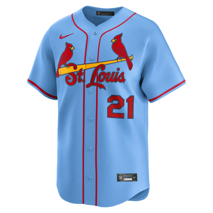 St. Louis Cardinals Lars Nootbaar Nike Alternate Limited Jersey - Light Blue MLB Team Jersey Baseball Fan Apparel