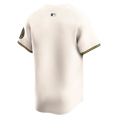 Milwaukee Brewers Nike Home Limited Jersey - Cream MLB Team Jersey Baseball Fan Apparel