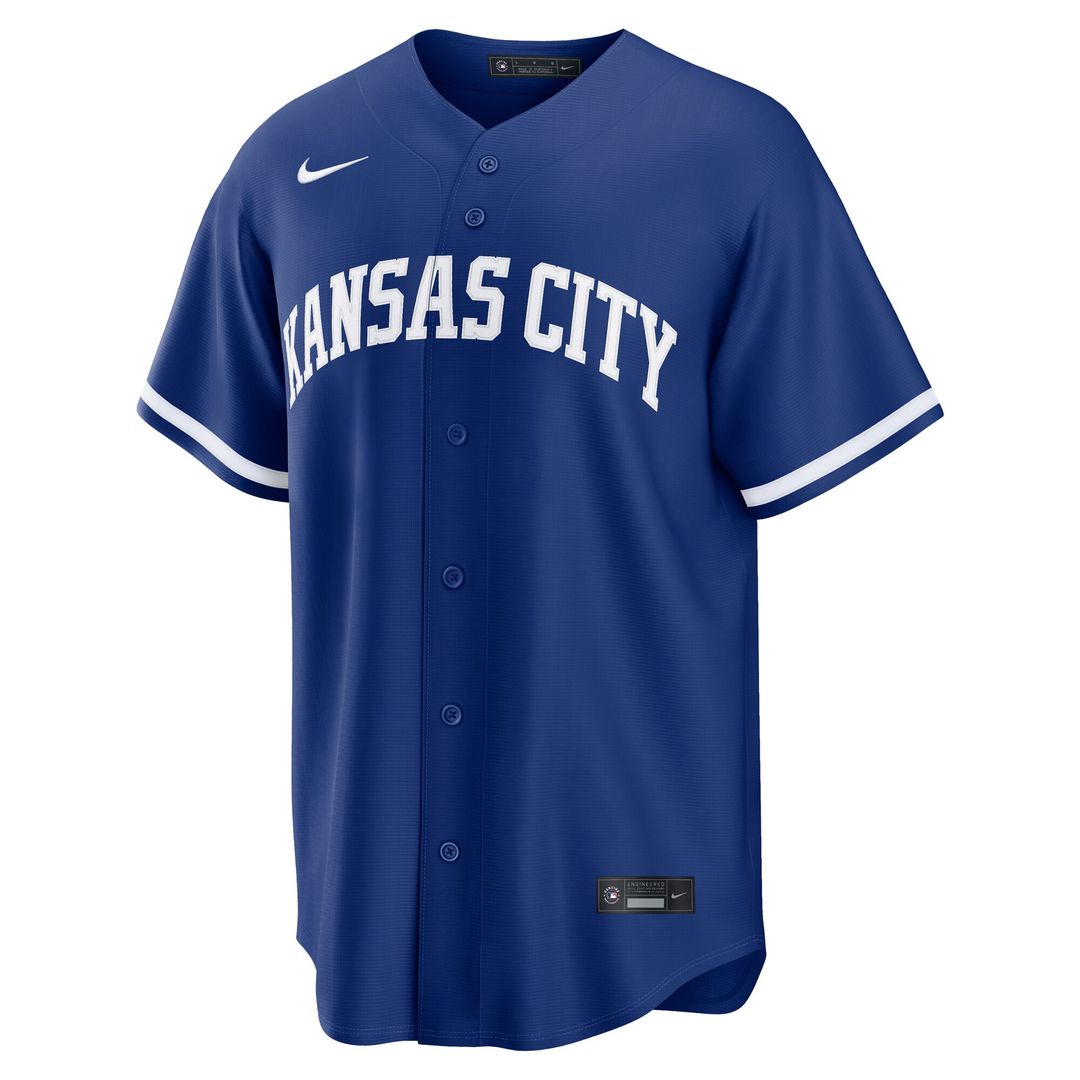 Kansas City Royals Bobby Witt Jr. Nike Alternate Replica Jersey - Light Blue MLB Team Jersey Baseball Fan Apparel