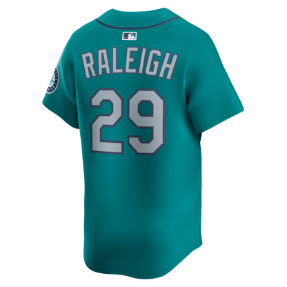 Seattle Mariners Cal Raleigh Nike Alternate Limited Jersey - Teal MLB Team Jersey Baseball Fan Apparel
