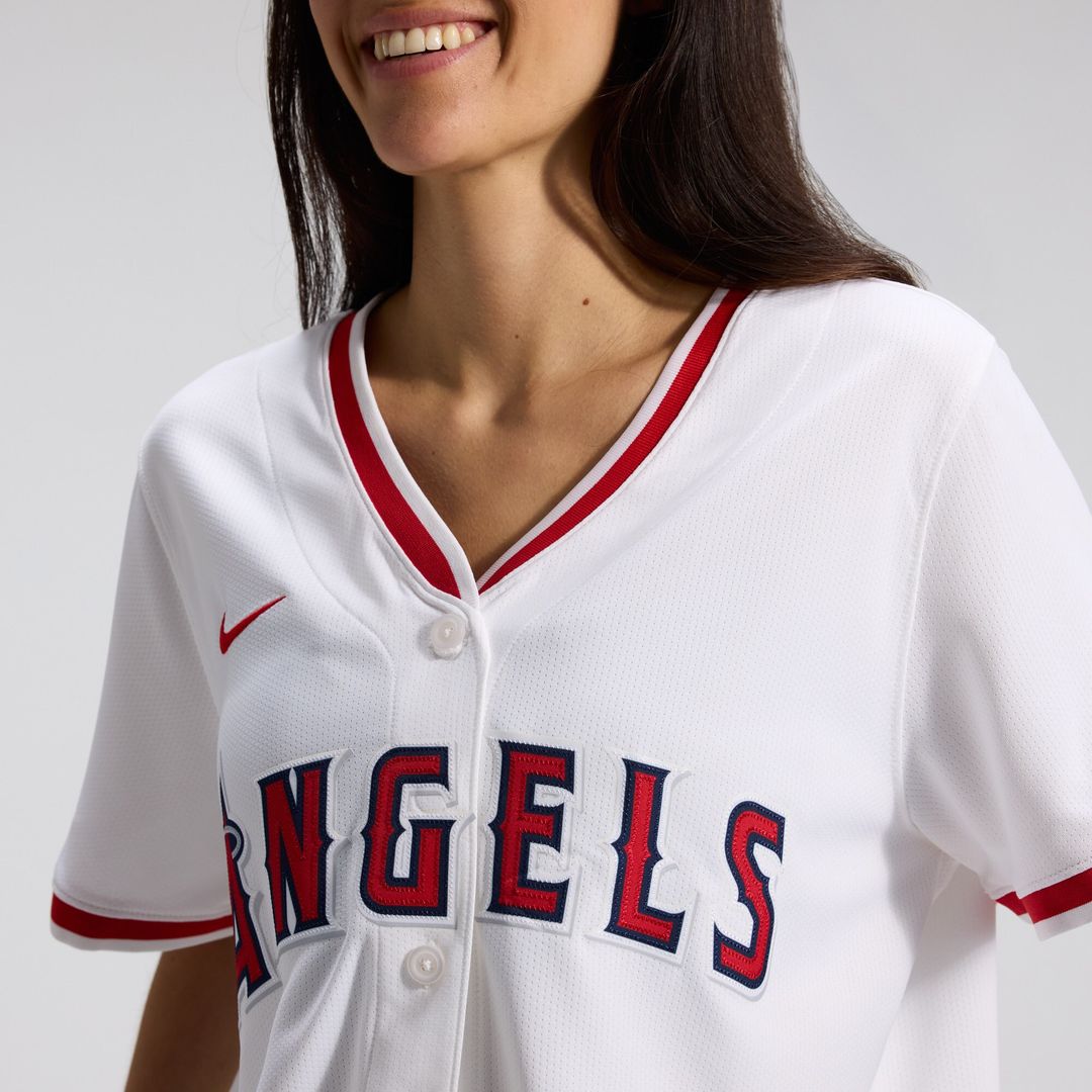 Los Angeles Angels Nike Women's Home Limited Jersey - White MLB Team Jersey Baseball Fan Apparel