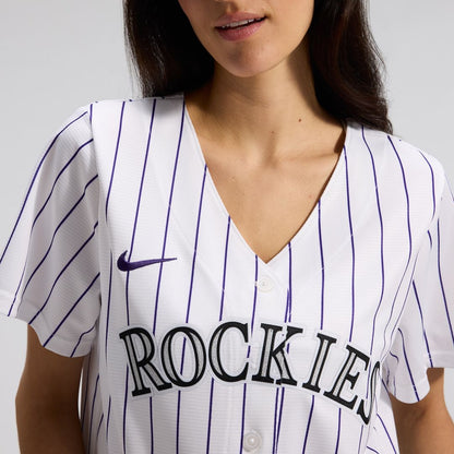 Colorado Rockies Nike Women's Home Replica Team Jersey - White MLB Team Jersey Baseball Fan Apparel