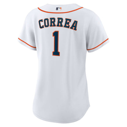 Houston Astros Carlos Correa Nike Women's Home Replica Jersey - White MLB Team Jersey Baseball Fan Apparel