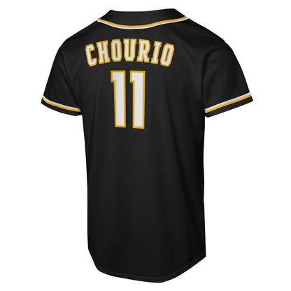 Milwaukee Brewers Jackson Chourio Nike Youth Fashion Replica Player Jersey - Black MLB Team Jersey Baseball Fan Apparel