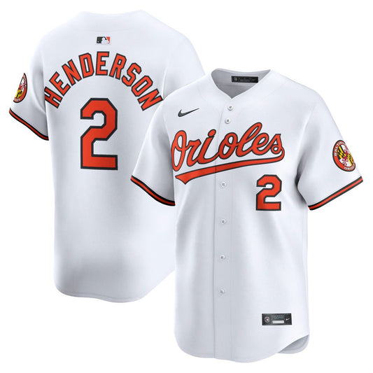 Baltimore Orioles Gunnar Henderson Nike Limited Player Jersey - White MLB Team Jersey Baseball Fan Apparel