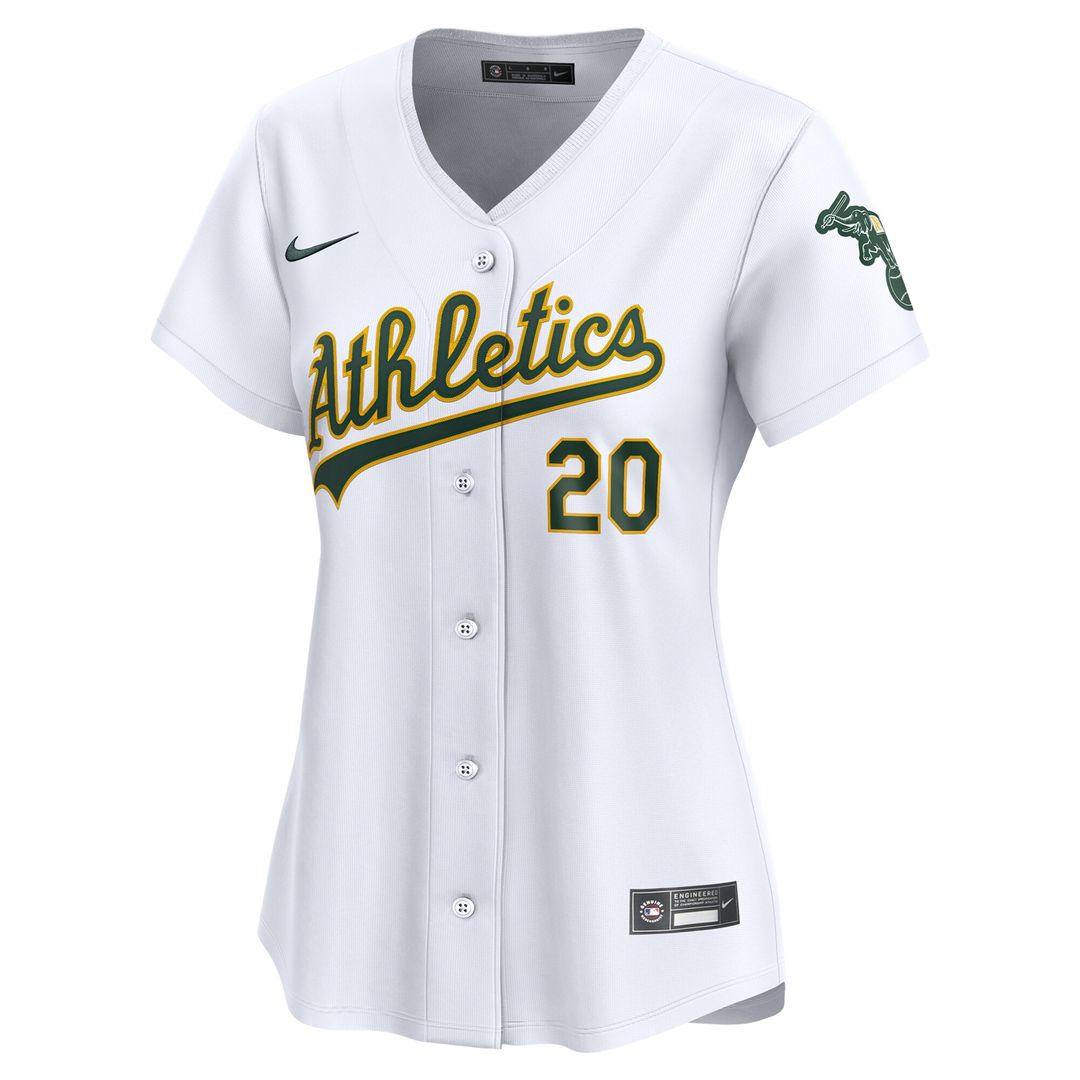 Athletics Zack Gelof Nike Women's Home Limited Player Jersey - White MLB Team Jersey Baseball Fan Apparel