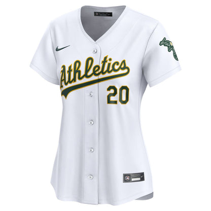 Athletics Zack Gelof Nike Women's Home Limited Player Jersey - White MLB Team Jersey Baseball Fan Apparel