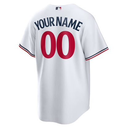 Minnesota Twins Nike Home Replica Custom Jersey - White MLB Team Jersey Baseball Fan Apparel