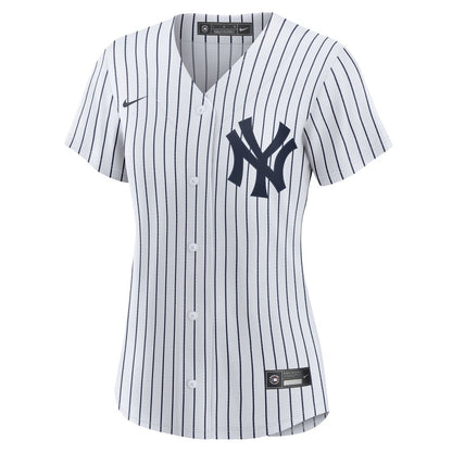 New York Yankees Derek Jeter Nike Women's Home Replica Player Jersey - White/Navy MLB Team Jersey Baseball Fan Apparel