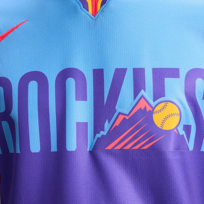 Colorado Rockies Nike 2025 City Connect Limited Jersey - Purple/Light Blue MLB Team Jersey Baseball Fan Apparel