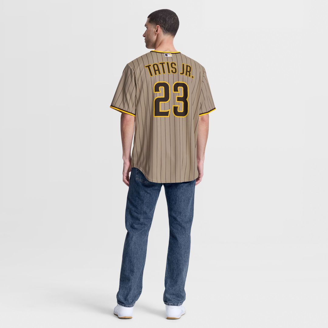 San Diego Padres Fernando Tatis Jr. Nike Alternate Replica Jersey - Sand MLB Team Jersey Baseball Fan Apparel