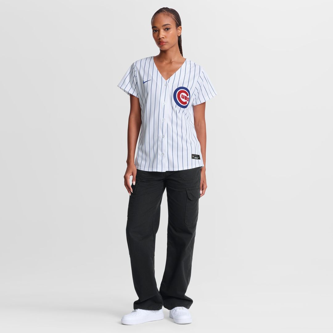 Chicago Cubs Pete Crow - Armstrong Nike Women's Home Replica Jersey - White MLB Team Jersey Baseball Fan Apparel
