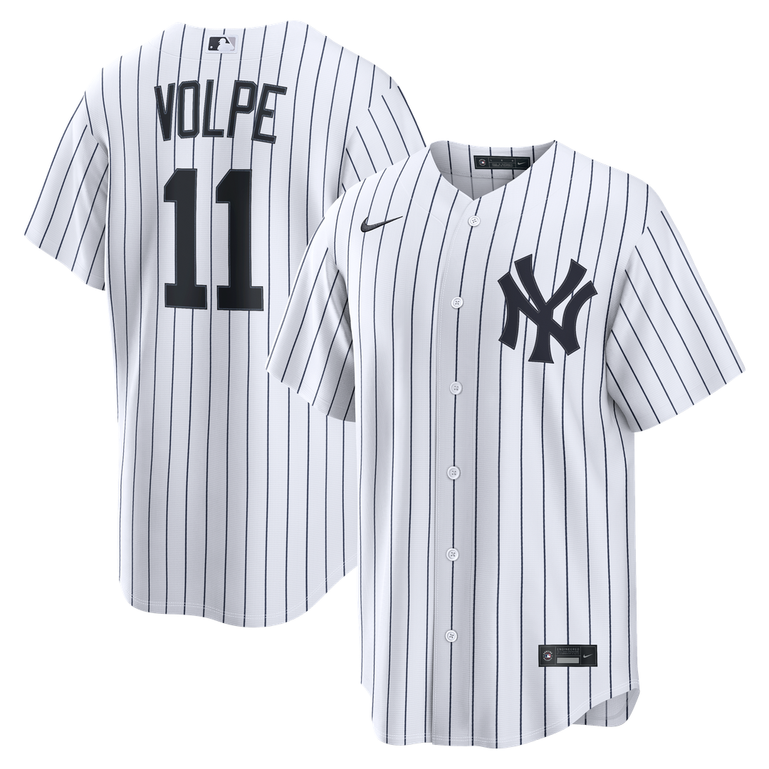New York Yankees Anthony Volpe Nike Home Replica Jersey - White MLB Team Jersey Baseball Fan Apparel