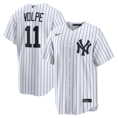 New York Yankees Anthony Volpe Nike Home Replica Jersey - White MLB Team Jersey Baseball Fan Apparel