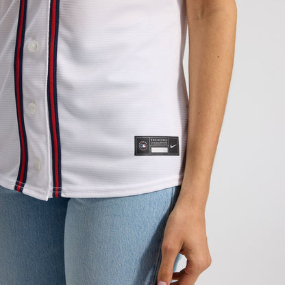 Atlanta Braves Nike Women's Home Replica Team Jersey - White MLB Team Jersey Baseball Fan Apparel