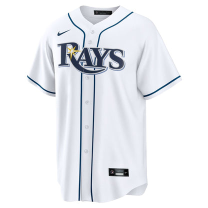 Tampa Bay Rays Nike Home Custom Replica Jersey - White MLB Team Jersey Baseball Fan Apparel