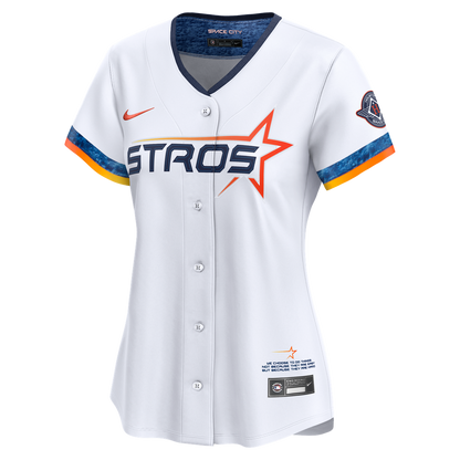 Houston Astros Nike Women's 2025 City Connect Limited Jersey - White MLB Team Jersey Baseball Fan Apparel