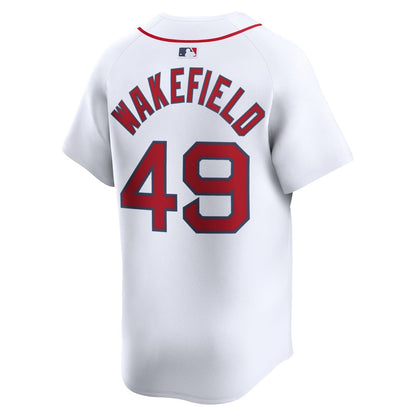 Boston Red Sox Tim Wakefield Nike Home Limited Player Jersey - White MLB Team Jersey Baseball Fan Apparel