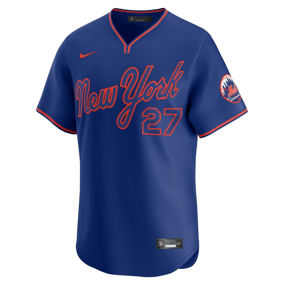 New York Mets Mark Vientos Nike Alternate Limited Player Jersey - Royal MLB Team Jersey Baseball Fan Apparel