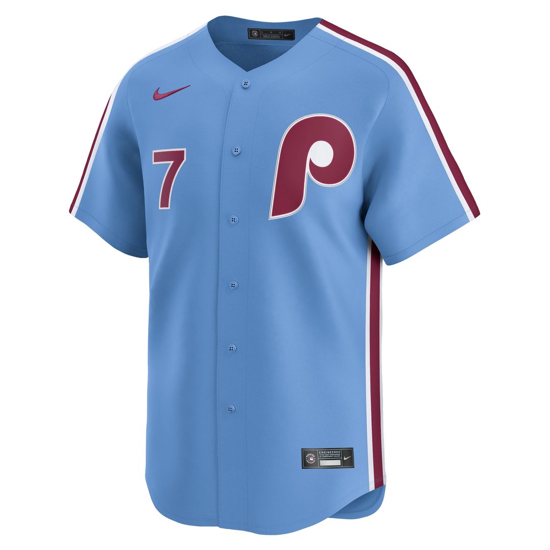 Philadelphia Phillies Trea Turner Nike Home Limited Player Jersey - White MLB Team Jersey Baseball Fan Apparel