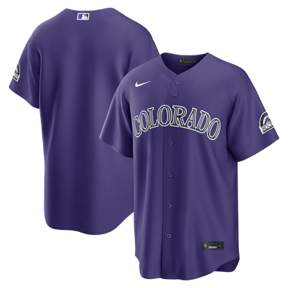Colorado Rockies Nike Alternate Stadium Jersey - Purple MLB Team Jersey Baseball Fan Apparel