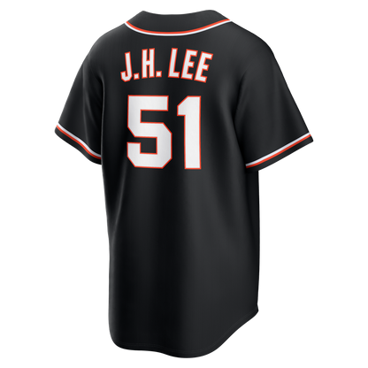 San Francisco Giants Jung Hoo Lee Nike Fashion Replica Black Out Jersey MLB Team Jersey Baseball Fan Apparel