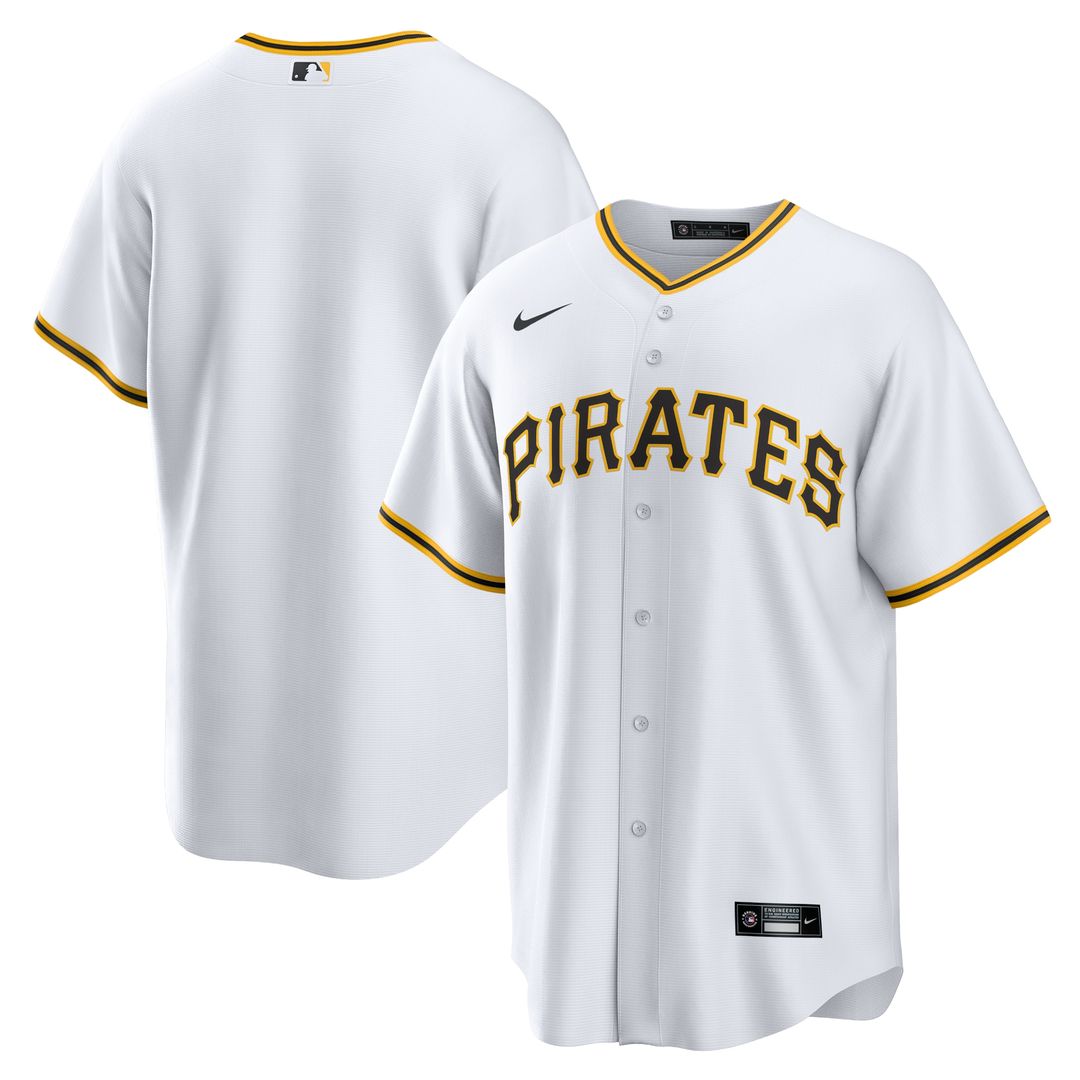 Pittsburgh Pirates Nike Home Replica Team Jersey - White MLB Team Jersey Baseball Fan Apparel