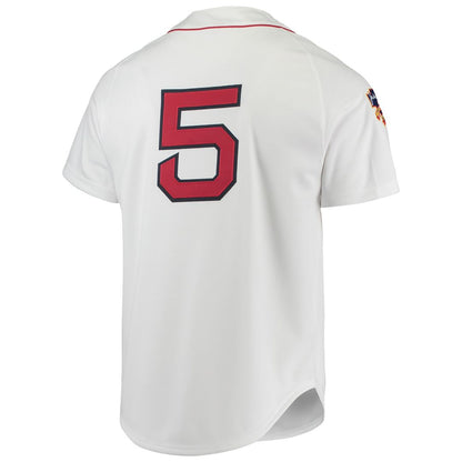 Boston Red Sox Nomar Garciaparra Mitchell & Ness 1997 Cooperstown Authentic Jersey - White MLB Team Jersey Baseball Fan Apparel