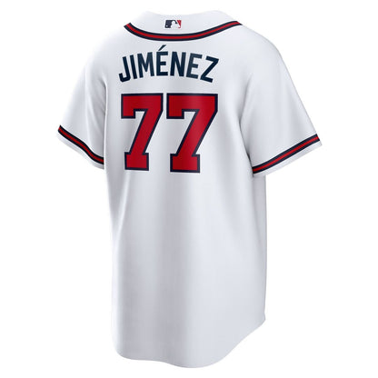 Atlanta Braves Joe Jiménez Nike Home Replica Player Jersey - White MLB Team Jersey Baseball Fan Apparel