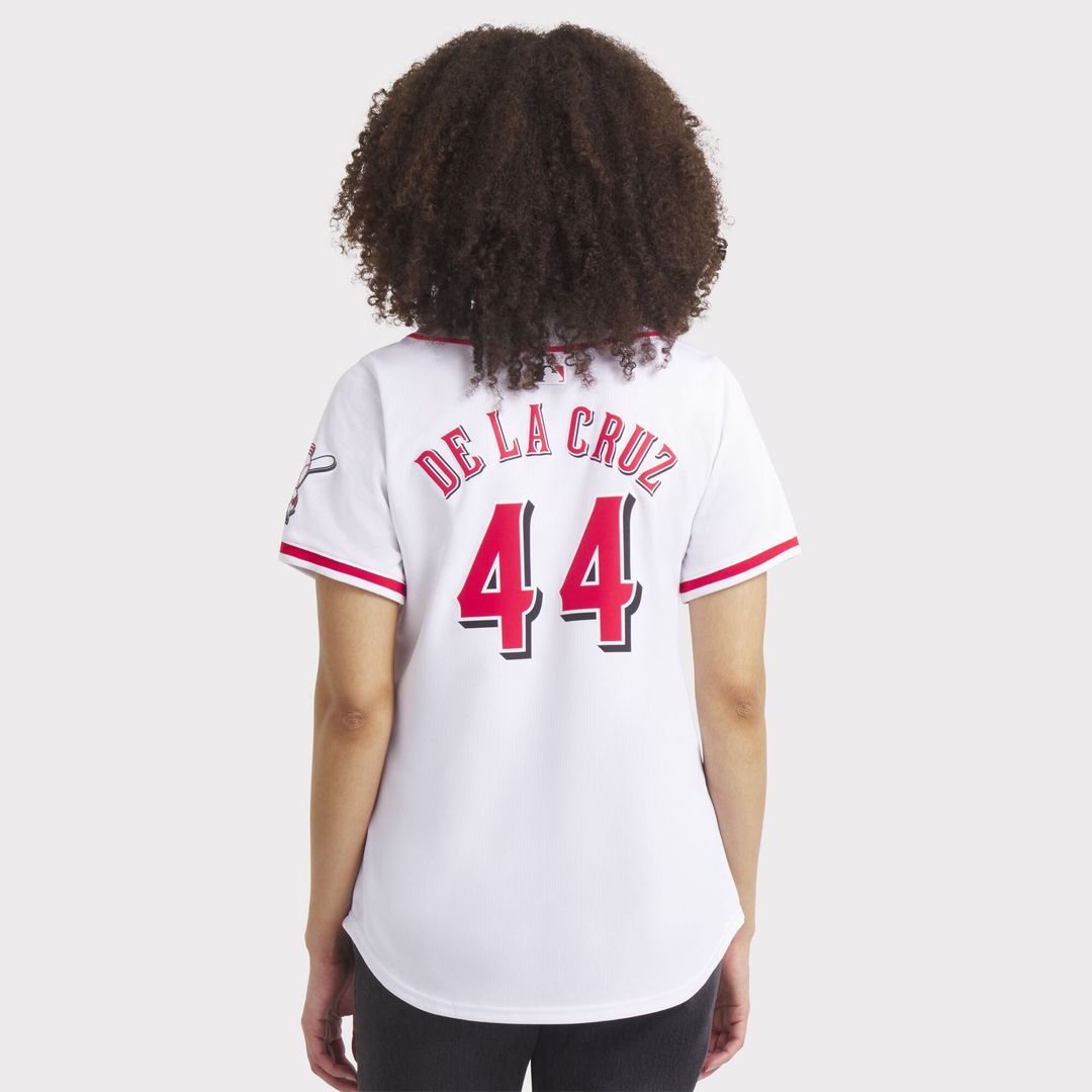 Cincinnati Reds Elly De La Cruz Nike Women's Home Limited Player Jersey - White MLB Team Jersey Baseball Fan Apparel