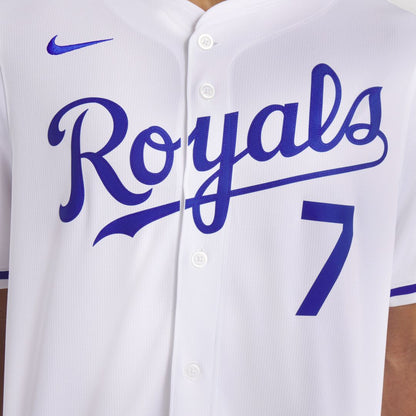 Kansas City Royals Bobby Witt Jr. Nike Home Limited Player Jersey - White MLB Team Jersey Baseball Fan Apparel