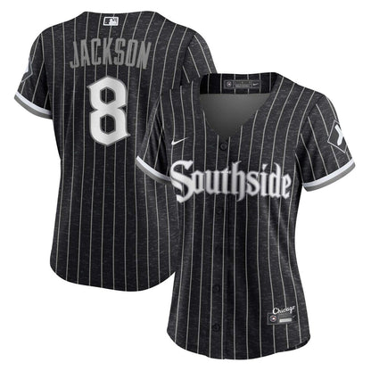 Chicago White Sox Bo Jackson Nike Women's City Connect Replica Player Jersey - Black MLB Team Jersey Baseball Fan Apparel