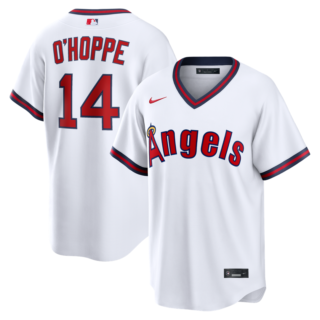 Los Angeles Angels Logan O'Hoppe Nike Alternate Replica Jersey - White MLB Team Jersey Baseball Fan Apparel