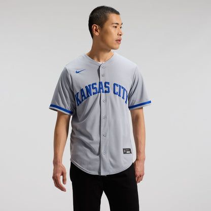 Kansas City Royals Bobby Witt Jr. Nike Road Replica Jersey - Gray MLB Team Jersey Baseball Fan Apparel