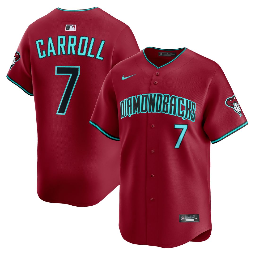 Arizona Diamondbacks Corbin Carroll Nike Alternate Limited Player Jersey - Black MLB Team Jersey Baseball Fan Apparel