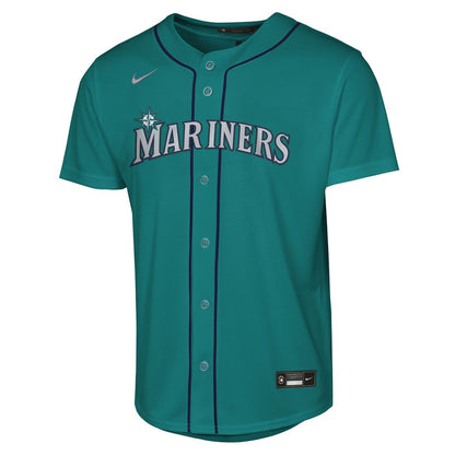 Seattle Mariners Cal Raleigh Nike Youth Alternate Replica Jersey - Teal MLB Team Jersey Baseball Fan Apparel
