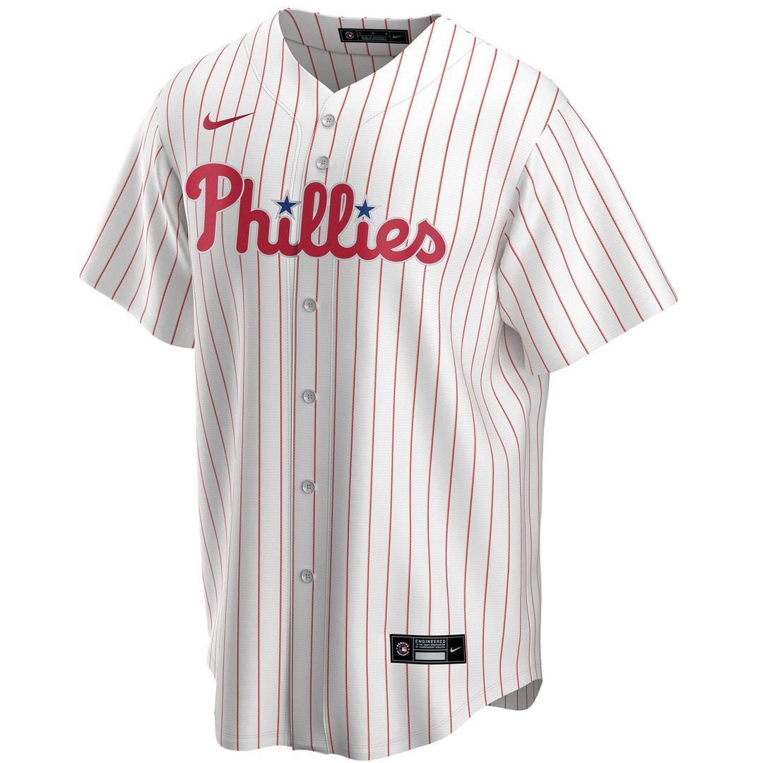 Philadelphia Phillies Nike Home Replica Custom Jersey - White MLB Team Jersey Baseball Fan Apparel