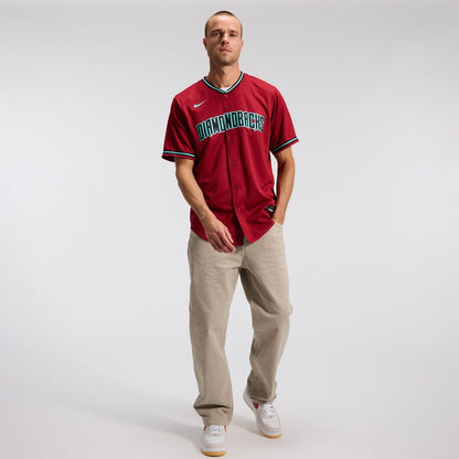 Arizona Diamondbacks Corbin Carroll Nike Alternate 2 Replica Jersey - Crimson MLB Team Jersey Baseball Fan Apparel