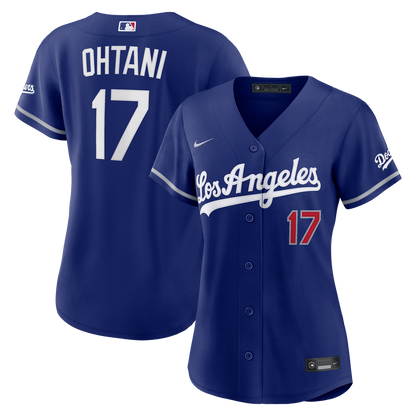 Los Angeles Dodgers Shohei Ohtani Nike Women's Alternate Stadium Jersey - Royal MLB Team Jersey Baseball Fan Apparel