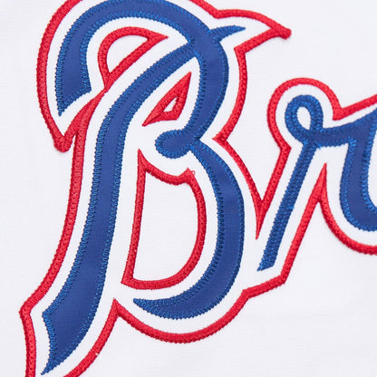 Atlanta Braves John Smoltz Mitchell & Ness 2004 Cooperstown Authentic Throwback Jersey - White MLB Team Jersey Baseball Fan Apparel
