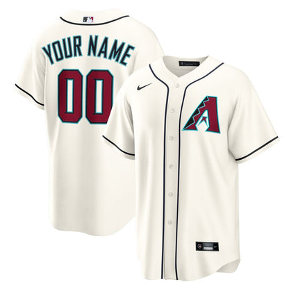 Arizona Diamondbacks Nike Home Custom Replica Jersey - Cream MLB Team Jersey Baseball Fan Apparel