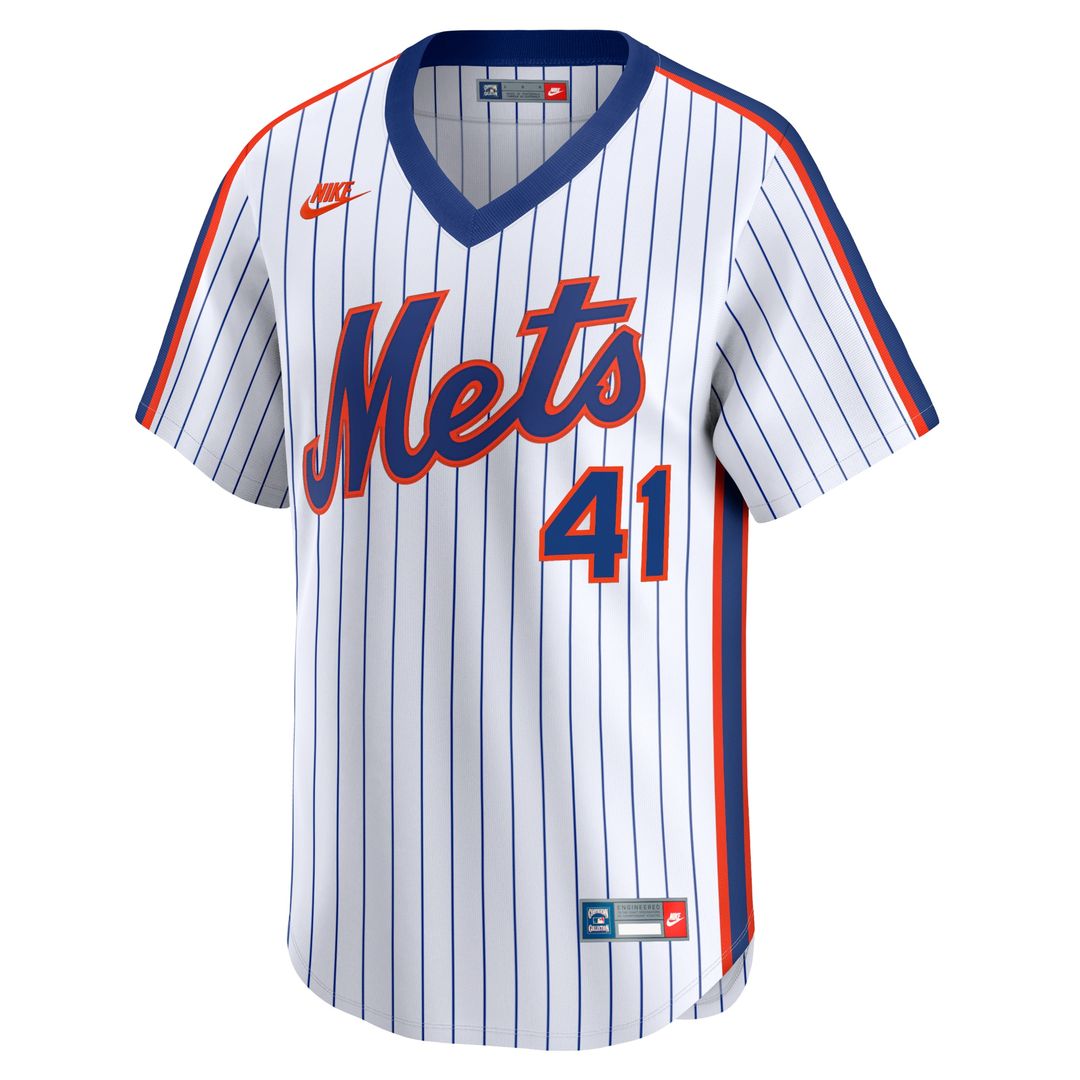 New York Mets Tom Seaver Nike Throwback Cooperstown Limited Jersey - White MLB Team Jersey Baseball Fan Apparel