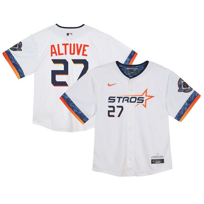 Houston Astros Jose Altuve Nike Infant 2025 City Connect Limited Player Jersey - White MLB Team Jersey Baseball Fan Apparel