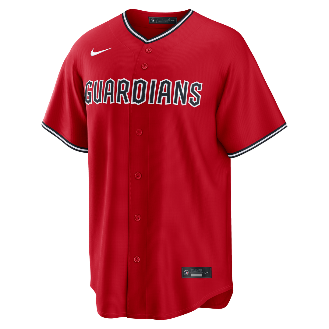 Cleveland Guardians Travis Bazzana Nike Alternate Replica Jersey - Red MLB Team Jersey Baseball Fan Apparel