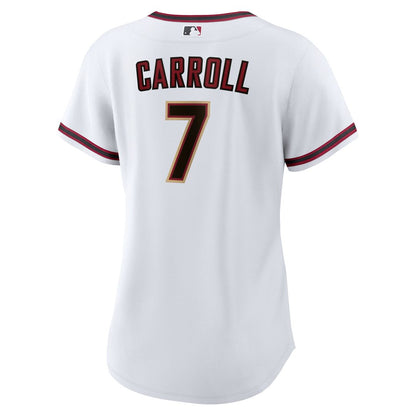 Arizona Diamondbacks Corbin Carroll Nike Women's Home Replica Player Jersey - White MLB Team Jersey Baseball Fan Apparel